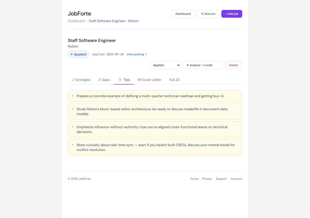 Interview tips for a software engineer role